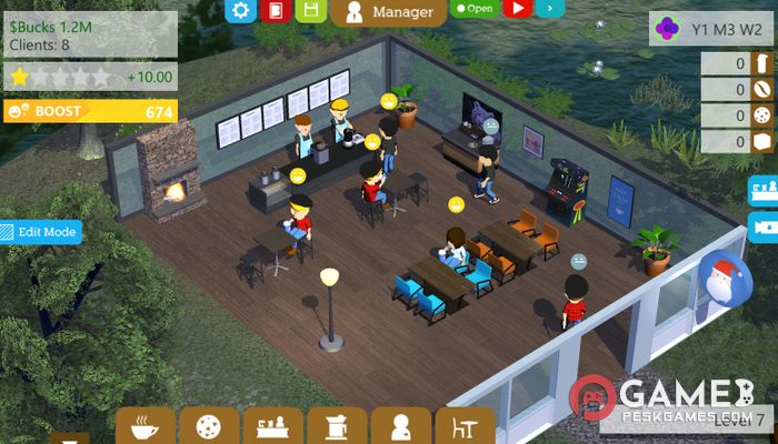 Скачать Coffee Shop Tycoon полная версия активирована бесплатно