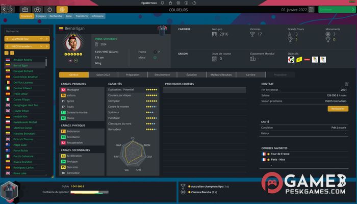 Télécharger Pro Cycling Manager 2022 Gratuitement Activé Complètement